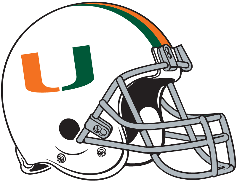 Miami Hurricanes 1976-1983 Helmet Logo iron on transfers for T-shirts